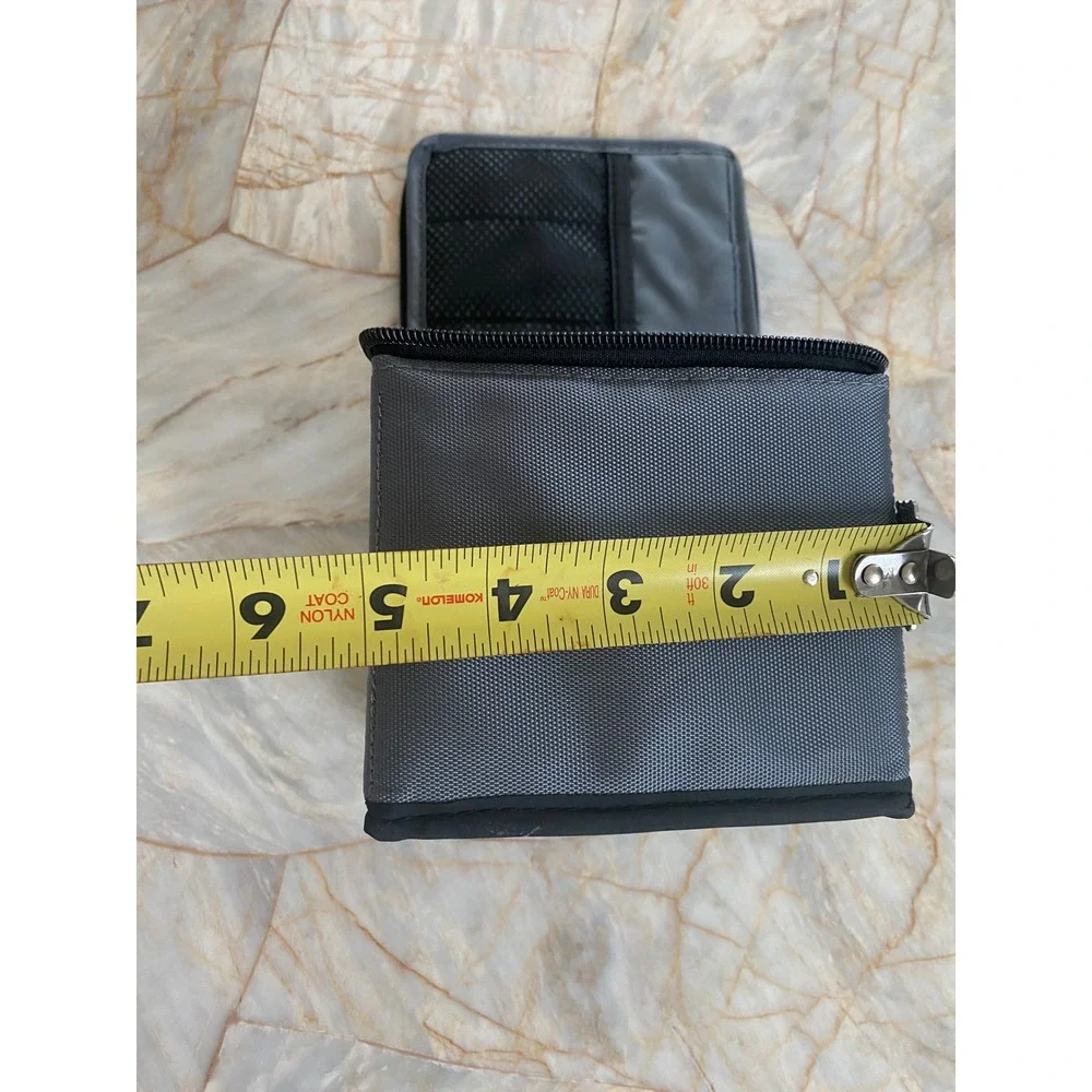 Waterpik Travel Storage Case Gray Nylon Padded Zippered Bag with Mesh Pocket